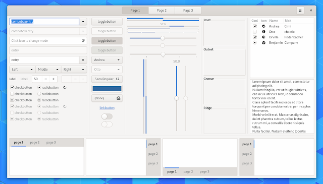 Updated GTK theme GNOME 3.32