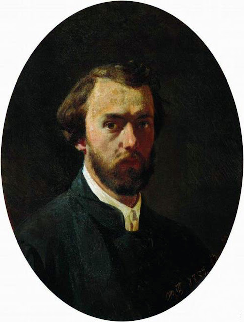 Fyodor Bronnikov, Self Portrait, Portraits of Painters, Fine arts, Portraits of painters blog, Paintings of Fyodor Bronnikov, Painter  Fyodor Bronnikov