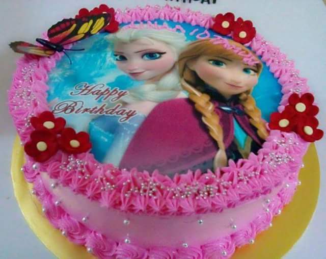 KEK GAMBAR  KARTUN FROZEN