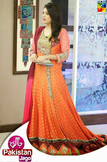 famous Pakistani actress in mehndi dress