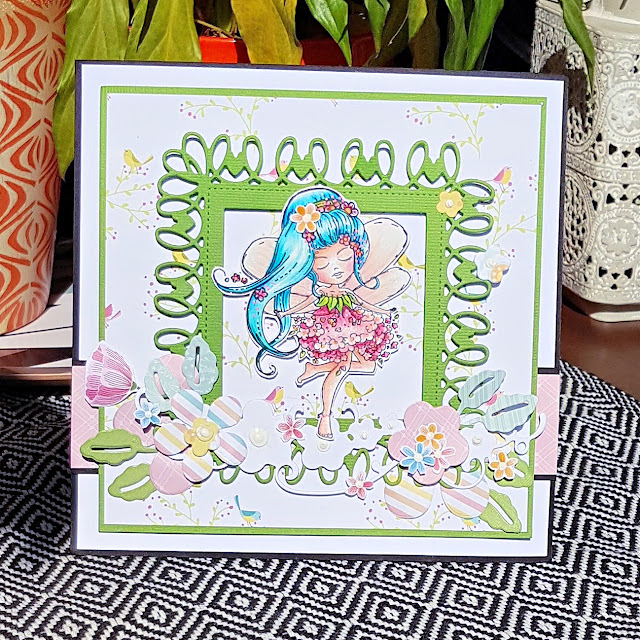 Polkadoodles Serenity Fairy clear stamps by Lou Sims