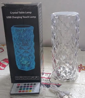 Crystal Table Lamp USB Charging Touch Lamp Box