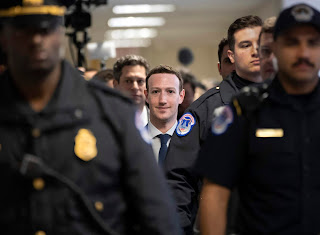 Facebook's chief executive in strict security