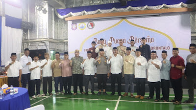 Kasrem 133/NW Hadiri Kegiatan Buka Puasa Bersama Forkopimda Prov. Gorontalo Di Kapal KRI Banjarmasin 592