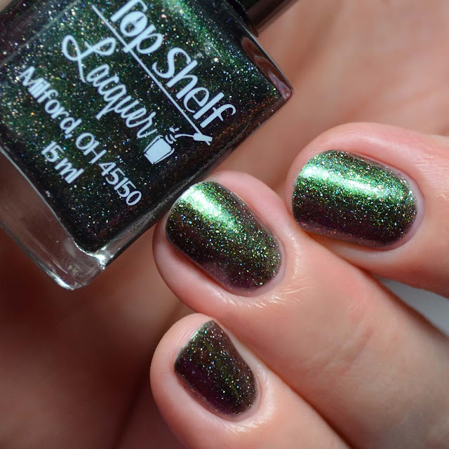 green multichrome nail polish