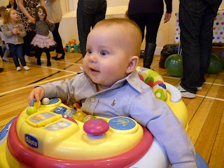 Freddie in the walker