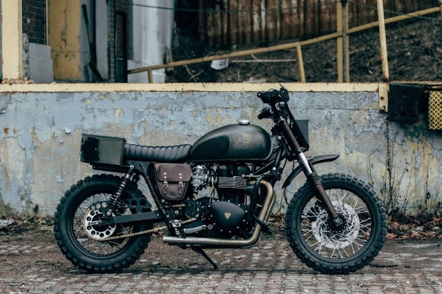 Triumph Scrambler Furiosa by British Customs and Croig