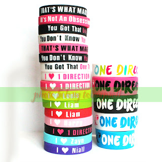 21pcs 1D ONE DIRECTION Bracelet lot Boys UK POP Band Silicon Wristband Rubber