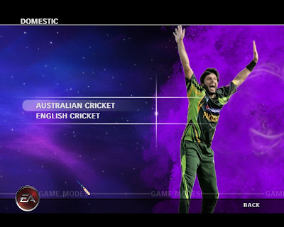 Cricket 14 Menu for EA Cricket 07