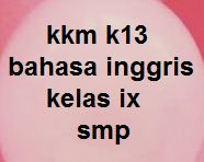 Download Kkm Bahasa Inggris Kelas Ix Smp K13 Revisi