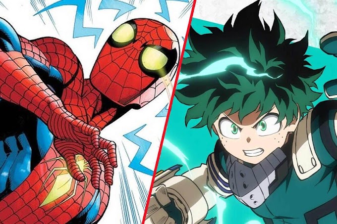 Marvel e Shonen Jump Celebram o Fim de My Hero Academia com Artes de Midoriya com Homem-Aranha e Heroínas com Black Cat