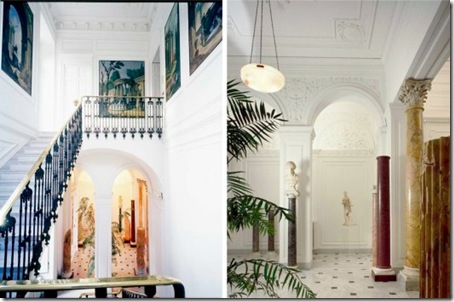 Stairwell and hall in Sorrento villa