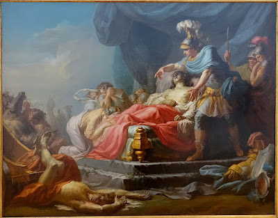 Achilles Displaying the Body of Hector at the Feet of Patroclus, by Jean Joseph Taillason, 1769