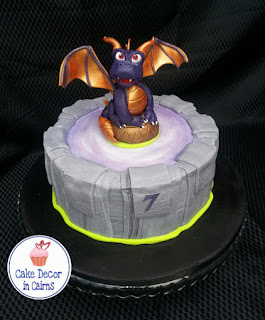 Skylanders Spyro Edible Inspired Fondant Topper  Portal Cake