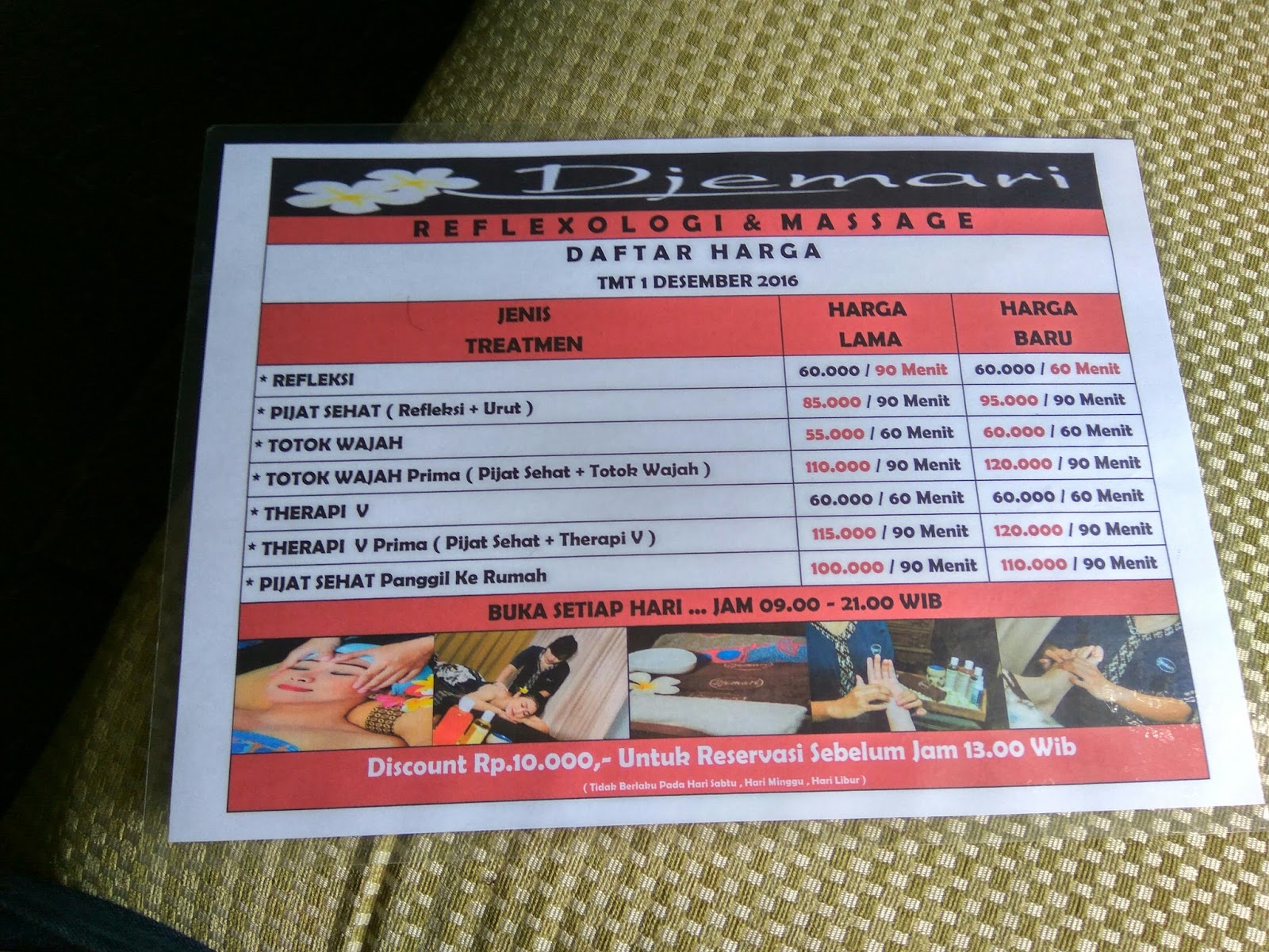 Relaksasi Sejenak dengan Pijit Sehat di Djemari - Granit's 