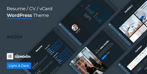 Best CV Resume WordPress Theme