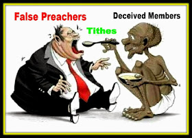 A fat NTCC Preacher is Spoon-fed Tithe by a Starving NTCC Member.