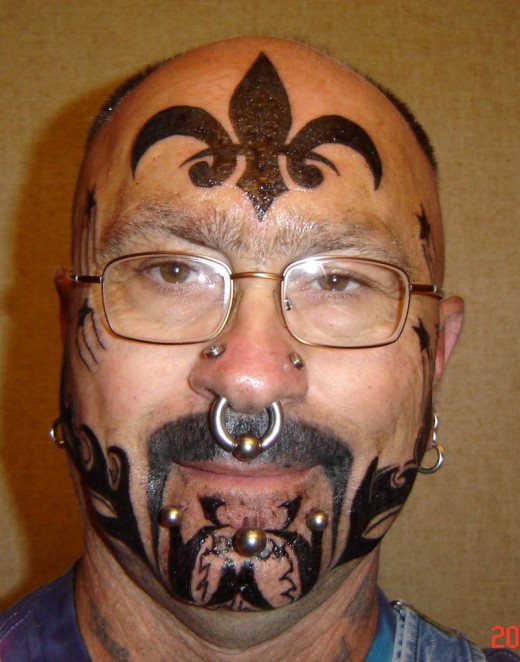 Face Tattoo Designs for Men