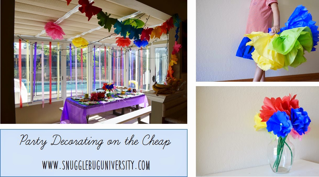 Snugglebug University Party  Decorations  On the Cheap  