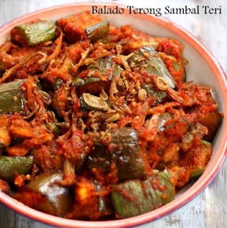  Mungkin kuliner sambal atau balado terong sudah menjadi sajian yang biasa anda buat Resep Balado Terong Ungu Sambal Teri