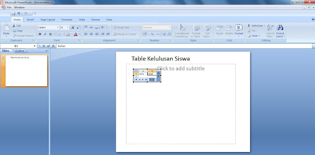 Tabel merupakan sesuatu yang penting untuk menjelaskan sebuah data selain gambar Cara Membuat Tabel di Power Point