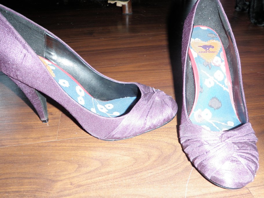 I've had some recent developments with my purple bridal shoes