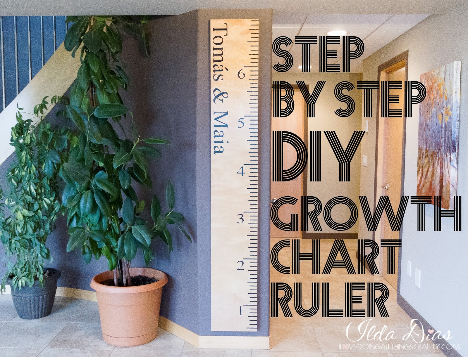 Download I Love Doing All Things Crafty Diy Growth Chart Ruler Video Tutorial