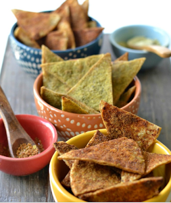HOMEMADE VEGAN DORITOS #vegetariansnacks