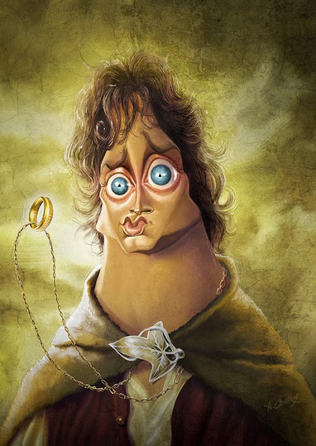 Celebrity Caricatures frodo