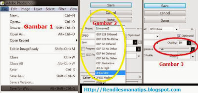 Langkah-langkah cara memperkecil besar file gambar di photoshop