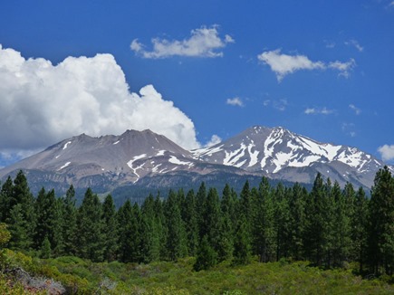View of Mt. Shasta along Everitt Memorial Highway