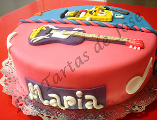 Tarta Bob Esponja / Hannah Montana. Las Tartas de Jose.Castellón.