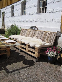 Decoracion y Muebles para terraza con palets