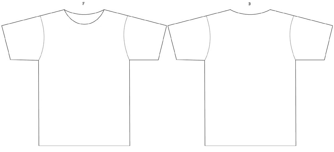 blank t shirt design template. Shirt Template D