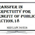 Transfer in perpetuity for benefit of public