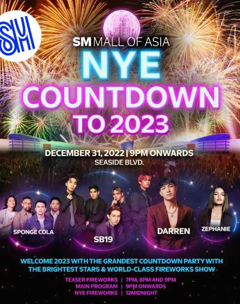 SM Mall of Asia NYE Countdown to 2023