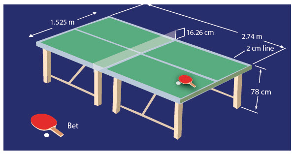 Permainan Bola Kecil Tenis Meja  Mikirbae