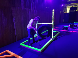 UV Crazy Golf at One Adventure in Droylsden