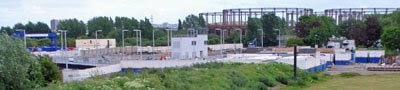 lockside building site at Three Mills Green