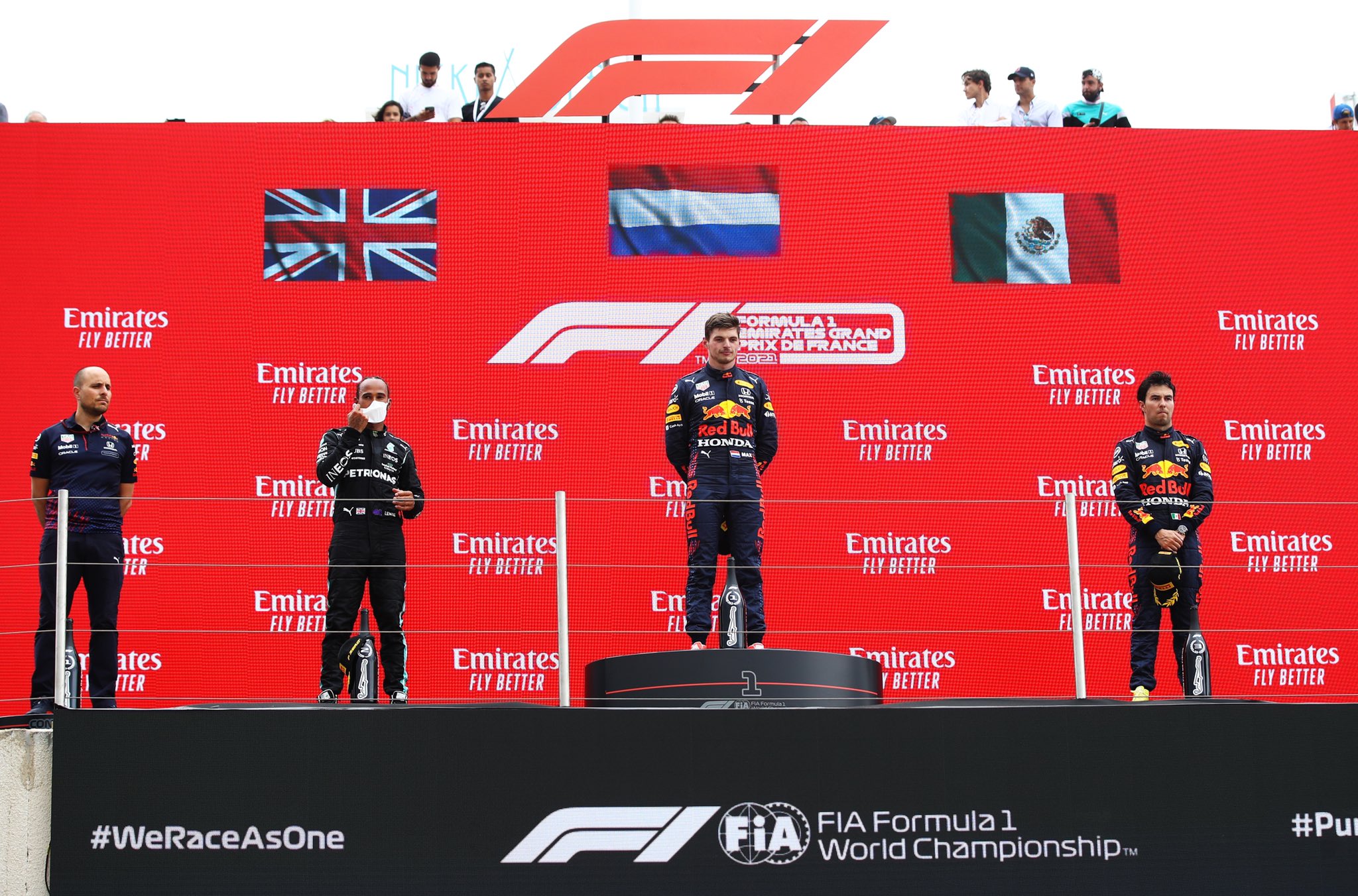 Fórmula 1: Max Verstappen se impuso en el Gran Premio de Francia y Checo Pérez es 3°