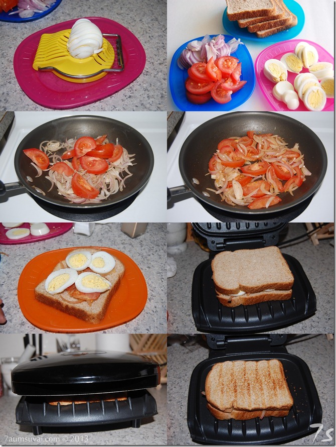 Egg sandwich process