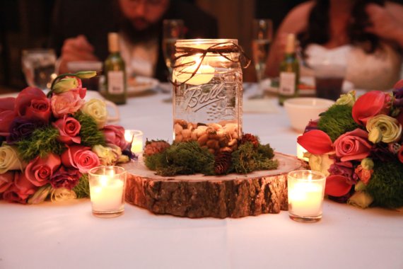 These are the centerpieces from our wedding I love this photo because you 