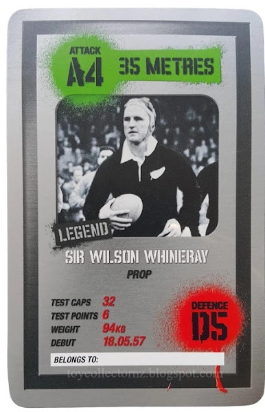 Legend Card Sir Wilson Whineray Weetbix Cards 2009 All Blacks Power Plays Collection