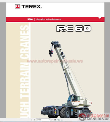 Terex Mobile Crane Workshop Manual Full DVD