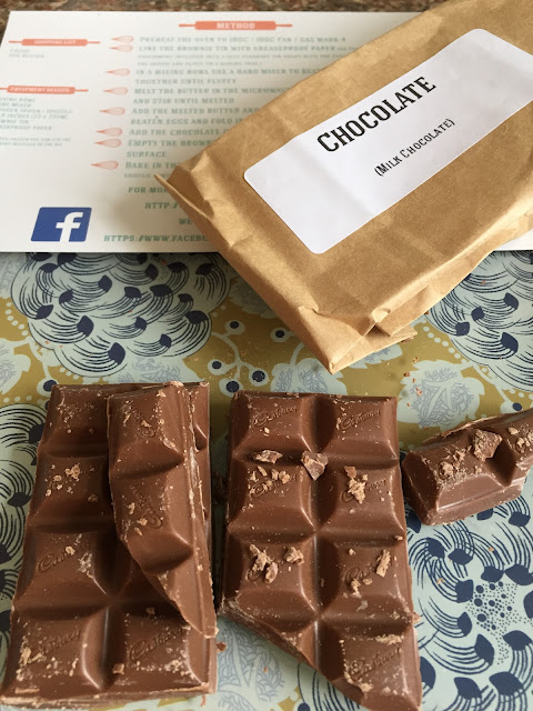 dry ingredients for chocolate brownies - Cadbury