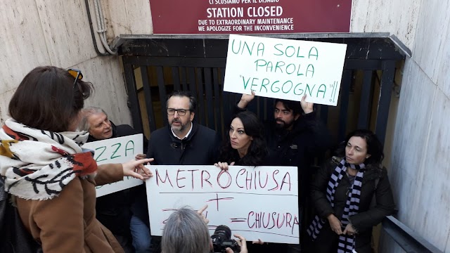 Stazione Metro Barberini: La protesta dei commercianti