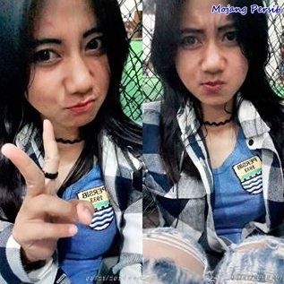 Foto Mojang Persib, Ladies Vikers, Maung Geulis, Pendukung Bobotoh Suporter Cantik Persib