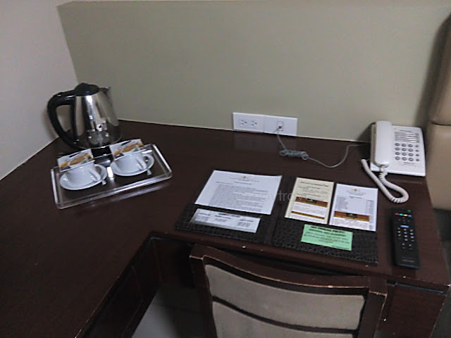 desk at the hotel andrea in cauayan city isabela