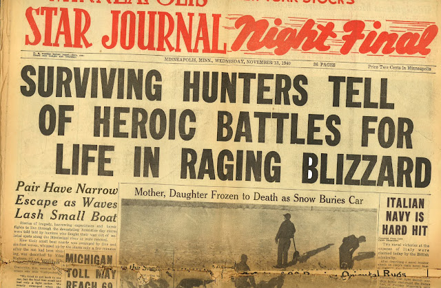 13 November 1940 worldwartwo.filminspector.com blizzard Minneapolis Star Journal