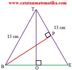 Jarak Titik B ke rusuk TE